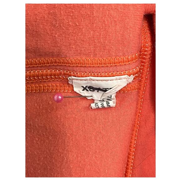 Tommy Bahama Pullover Top Womens Medium Orange Stripe Reversible Half Zip Preppy - Picture 6 of 13